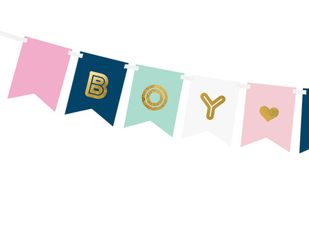 Baner Gender Reveal Boy or Girl 15 x 175 cm