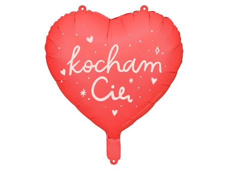 Balon foliowy Serce Kocham Cię 45 cm