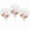 Balon Bubble Zestaw 3 balonów Bubble z helem na Komunię dziewczynki z imieniem