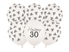 Balony lateksowe 30 urodziny Happy 30 Birthday Off-white Pastel 30 cm 6 szt.