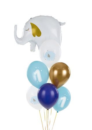 Balony lateksowe Roczek Pastel jasnoniebieskie 30 cm 6 szt.