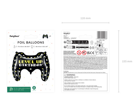 Balon foliowy Gamepad 72 x 52 cm