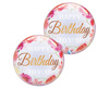 Balon Takara BUBBLE BALLOON Birthday To You Pink Peonies, 22"