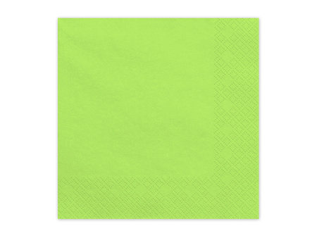 Serwetki papierowe jasny zielone 33 x 33 cm 20 szt.