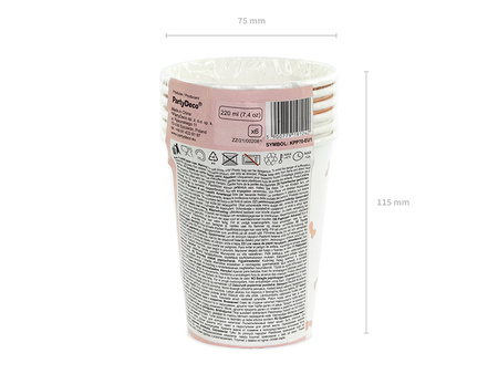Kubeczki Same penis forever, mix, 220ml (1 op. / 6 szt.)