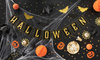 Konfetti Halloween Pająki i pajęczyny złoto-czarne 15g