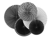 Rozety dekoracyjne Black & White 5 szt.