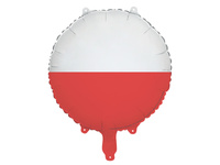 Balon foliowy Flaga Polski 35 cm