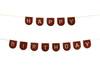 Baner filcowy Happy Birthday Boy, brązowy, 3m