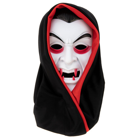 Maska Wampir z kapturem Halloween