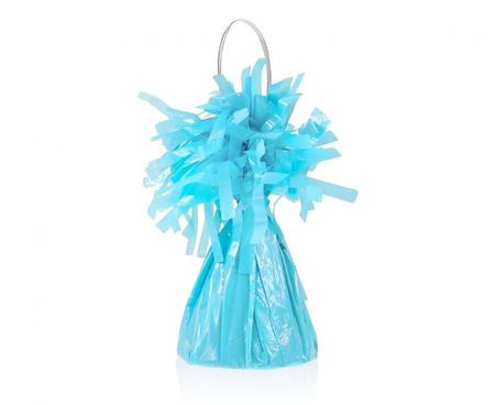 Ciężarek foliowy do balonów z helem, pastelowy niebieski, 145 g