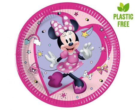 #PT20 Talerzyki papierowe Minnie Junior, next generation 20cm, 8 szt. (plastic-free)