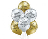 Balony D11 Glossy Happy New Year 1C5S, 6 szt.