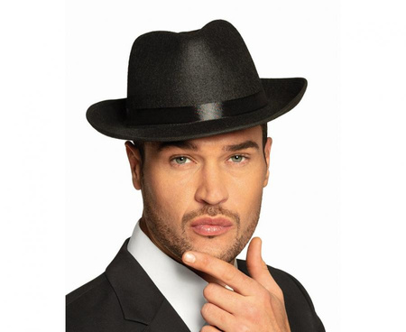 #STAK Kapelusz Gangstera, filcowy, czarny