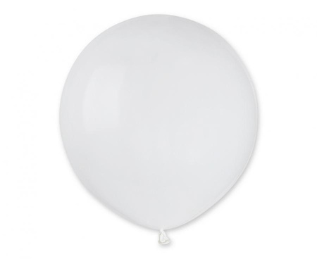 Balony G19 pastel 19" - White 001 / 25 szt.