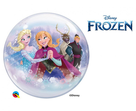 Balon foliowy 22" QL Bubble Poj. Frozen Characters