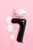 Balon foliowy Cyfra 7 czarny 86 cm