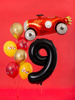 Balon foliowy Cyfra 9 czarny 86 cm