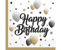 #PS Serwetki papierowe Milestone Happy Birthday, 33x33 cm, 20 szt.