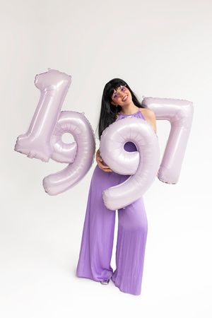 Balon foliowy Cyfra ''1'', 72cm, fiolet