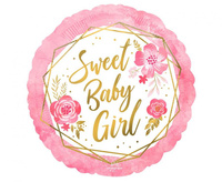 Balon foliowy Baby Shower Baby Girl 45 cm