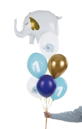 Balony lateksowe Roczek Pastel jasnoniebieskie 30 cm 6 szt.