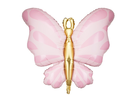 Balon foliowy Motyl różowy 69 x 69 cm