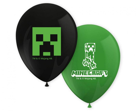 #PI Zestaw 8 balonów "Minecraft"
