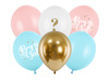 Balony lateksowe Gender Reveal Boy or Girl mix 30 cm 6 szt.