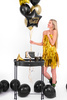 Balon foliowy Happy Birthday czarny 40 cm