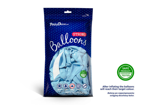 Balon lateksowy Strong Pastel jasnoniebieski 30 cm