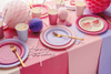 Talerzyki papierowe różowe 18 cm 6 szt. PartyDeco