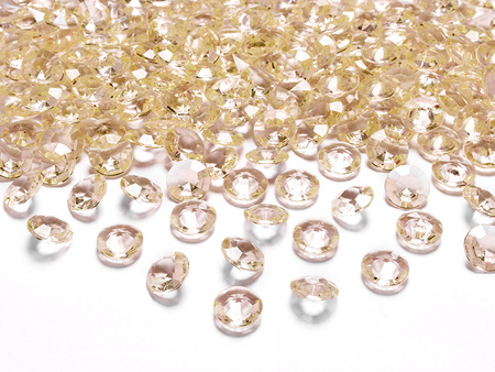 Konfetti diamentowe złote 12 mm 100 szt.