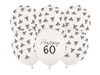 Balony lateksowe 60 urodziny Happy 60 Birthday Off-white Pastel 30 cm 6 szt.