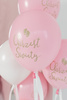 Balony Eco 33 cm, Chrzest Święty, rumiany różowy (1 op. / 6 szt.)