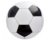 Balon foliowy Piłka biało-czarny 40 cm