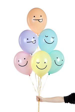 Balony lateksowe Buźki mix 30 cm 6 szt.