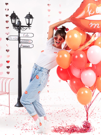 Konfetti stołowe Serce czerwone 6 cm 15g PartyDeco