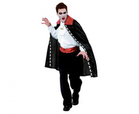 Strój Peleryna Wampira Halloween czarny dla dorosłych rozm. uniw.
