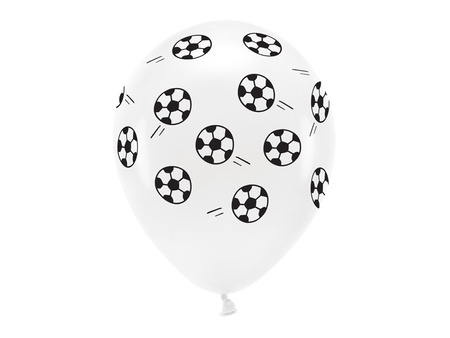 Balony lateksowe Eco Piłki Pastel białe 33 cm 6 szt.