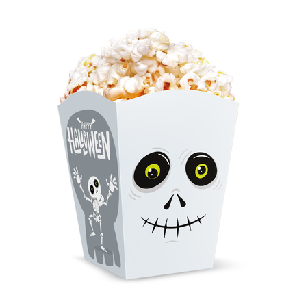 Pudełko na popcorn Halloween Monsters 10x7,5cm 6szt.