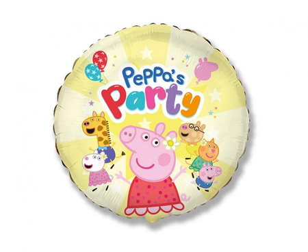 #FX18 Balon foliowy 18" FX - Peppa Party's (opak. papierowe)