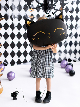 Balon foliowy Kotek czarny 48 x 36 cm