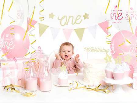 Girlanda 1st Birthday - Flagietki, 1,3m