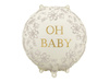 Balon foliowy Baby Shower pastylka Oh Baby 35 x 35 cm