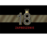 Zaproszenie Z 160x95 Urodziny 18-stka nr 46443 Grafika - Chłopak, Dziewczyna, Kobiece, Męskie, 10 szt.