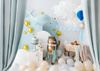 Szarfa Mom to be, jasny tiffany blue, 75 cm