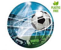 #PT20 Talerzyki papierowe Soccer Fans (next generation) 20 cm, 8 szt. (plastic-free) (papier FSC)