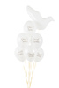 Balony lateksowe Chrzest Święty Pastel białe 30 cm 6 szt.