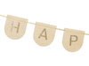 Baner filcowy Happy Birthday Girl, różowy, 3m
